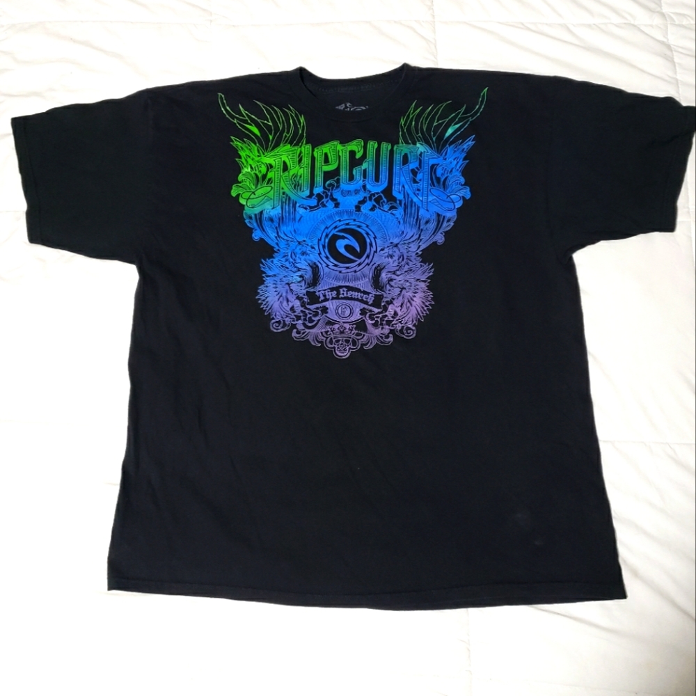 RIP CURL, Black men T shirt